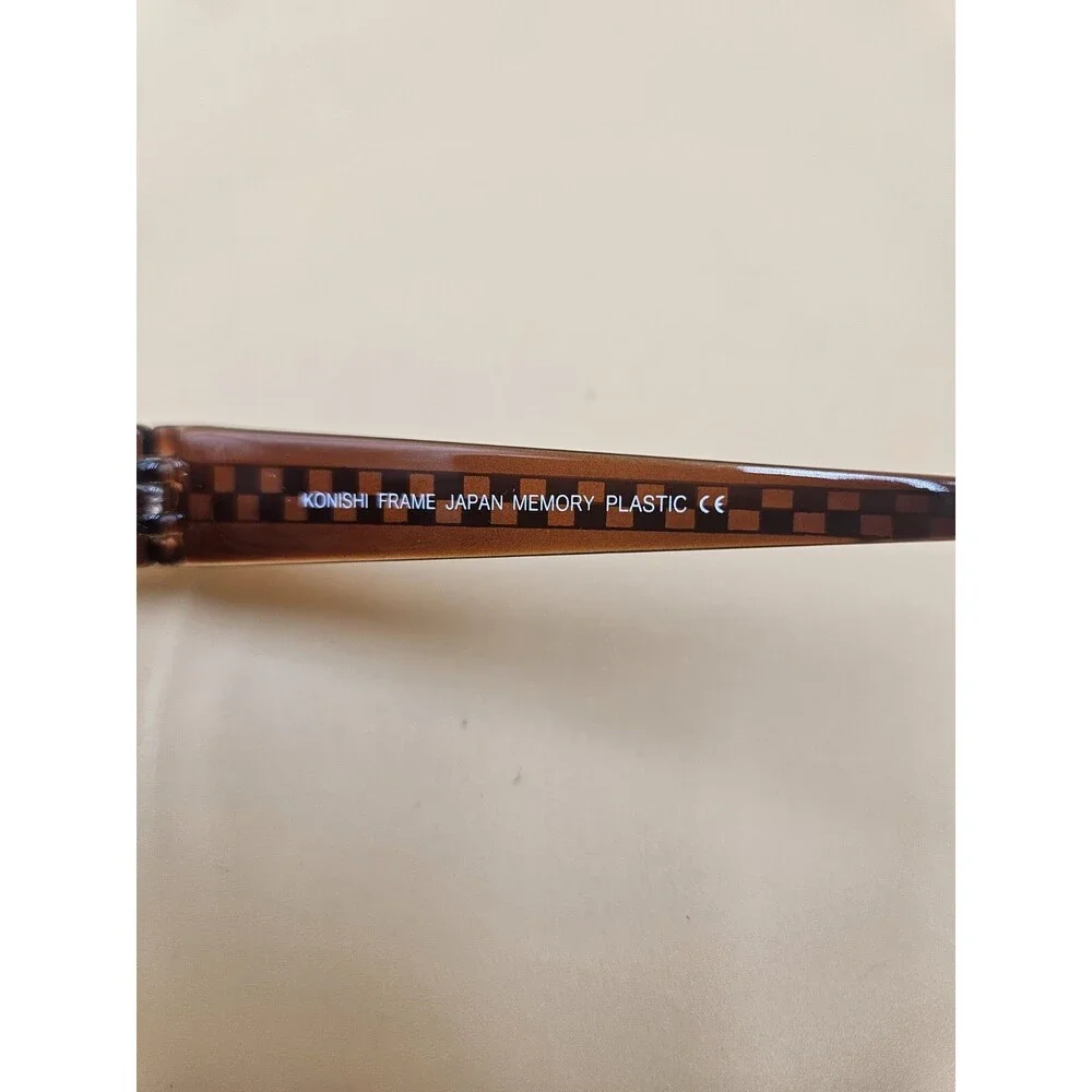 Konishi Eyewear Eyeglass Frames KM5011 C2 Brown/C 52-18-140  Memory Plastic New